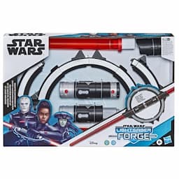 Star Wars Lightsaber Forge Inquisitor Masterworks Set Double-Bladed Electronic Lightsaber, Toy for Kids Ages 4 and Up