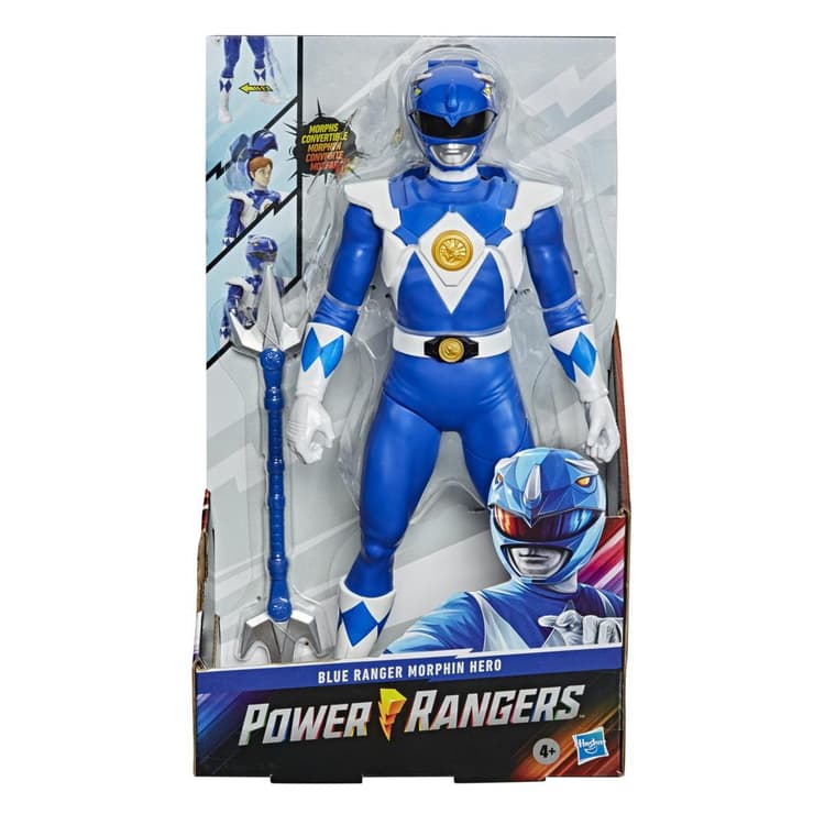 Power Rangers Mighty Morphin Power Rangers Blue Ranger Morphin Hero 12-inch Action Figure Toy