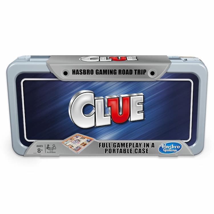 Hasbro Gaming Road Trip Series Clue Game Portable Board Game