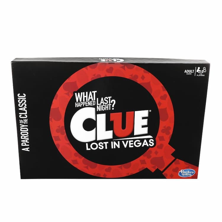 Clue Lost in Vegas Board Game Adult Party Game Parody of the Classic Whodunnit Mystery Game