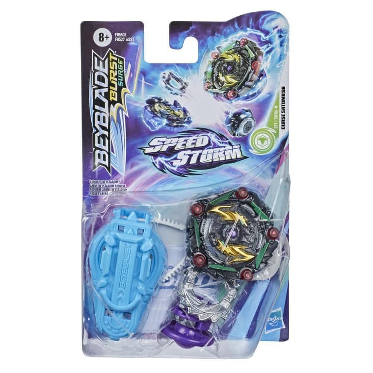 Beyblade Burst Surge Speedstorm Curse Satomb S6 Spinning Top Starter Pack -- Battling Game Top Toy with Launcher