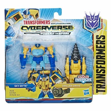 Transformers Toys Cyberverse Spark Armor Sky-Byte Action Figure