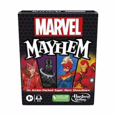 Marvel Mayhem Card Game, Featuring Marvel Super Heroes, Fun Family Game for Ages 8+, Fast-Paced, Easy to Learn Game