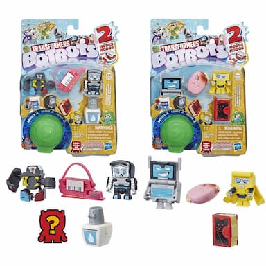 Transformers BotBots Toys Series 2 Backpack Bunch 5-Pack  Mystery 2-In-1 Collectible Figures! Kids Ages 5 and Up (Styles and Colors May Vary) by Hasbro