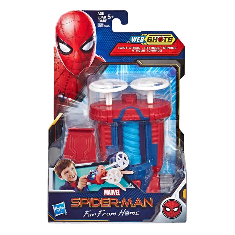 Spider-Man Web Shots Twist Strike Blaster Toy for Kids Ages 5 and Up