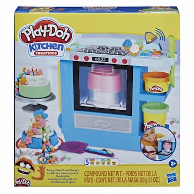Play-Doh Kitchen Creations Rising Cake Oven Playset for Kids 3 Years and Up with 5 Cans, Non-Toxic