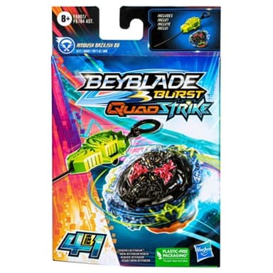 Beyblade Burst QuadStrike Ambush Bazilisk B8 Starter Pack, Battling Game Toy with Launcher