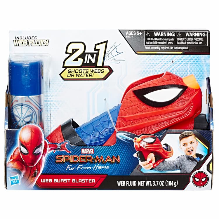 Spider-Man: Far From Home Spider-Man Web Burst Blaster Toy