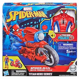 Spider-Man Titan Hero Series Spider-Man Figure with Power FX Cycle Plays Sounds and Phrases