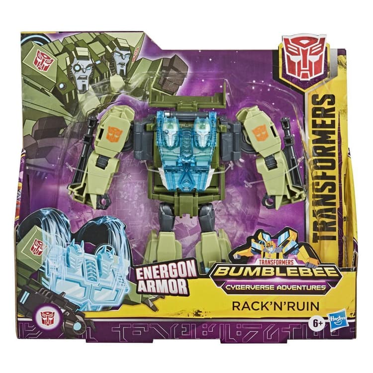 Transformers Toys Cyberverse Ultra Class RACK'N'RUIN Action Figure - Combines with Energon Armor to Power Up - For Kids Ages 6 and Up, 6.75-inch