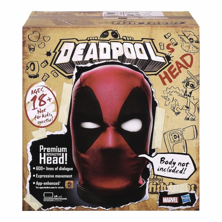Marvel Legends Deadpools Head Premium Interactive Talking Electronic App-Enhanced Adult Collectible with SFX and Phrases
