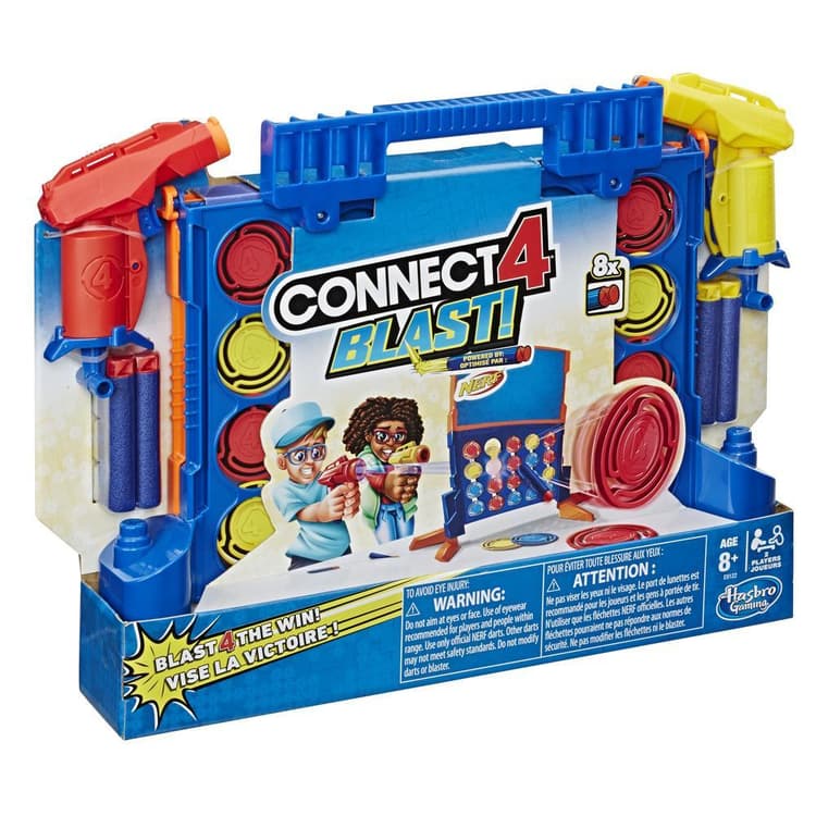 Connect 4 Blast! Game With Nerf Blasters