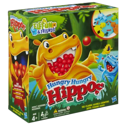 Elefun & Friends Hungry Hungry Hippos Game