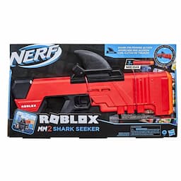 Nerf Roblox MM2: Shark Seeker Dart Blaster, 3 Nerf Mega Darts, Code To Unlock In-Game Virtual Item