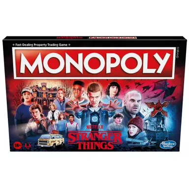 Monopoly: Netflix Stranger Things Edition Board Game for Adults and Teens Ages 14+, Game for 2-6 Players