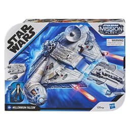Star Wars Mission Fleet Han Solo Millennium Falcon 2.5-Inch-Scale Figure and Vehicle, Toys Kids Ages 4 and Up