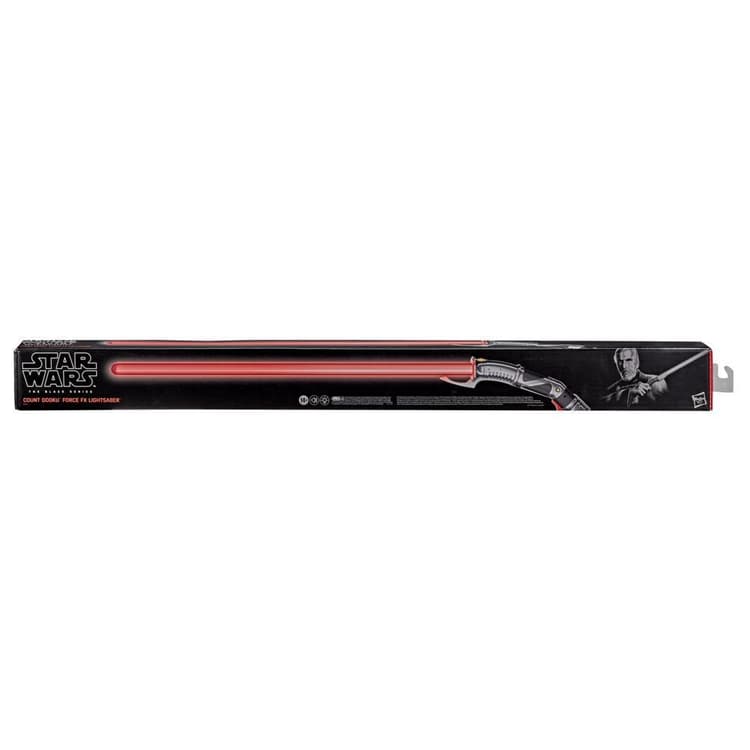 Star Wars The Black Series Count Dooku Force FX Lightsaber with LEDs and Sound Effects, Collectible Roleplay Item