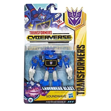 Transformers Cyberverse Action Attackers: Warrior Class Soundwave Action Figure Toy