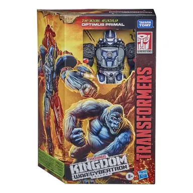 Transformers Toys Generations War for Cybertron: Kingdom Voyager WFC-K8 Optimus Primal Action Figure - 8 and Up, 7-inch