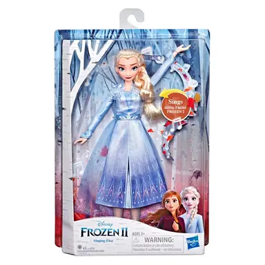 Disney Frozen Singing Elsa Fashion Doll with Music Wearing Blue Dress Inspired by Disney Frozen 2