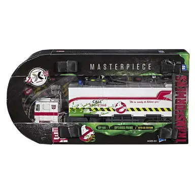 Transformers Toys Generations Masterpiece -- Transformers Collaborative: Ghostbusters Mash-Up, MP-10G Optimus Prime - Ecto-35 Edition