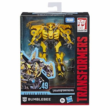 Transformers Toys Studio Series 49 Deluxe Class Transformers: Movie 1 Bumblebee Action Figure - Ages 8 and Up, 4.5-inch