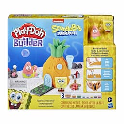Play-Doh Builder SpongeBob SquarePants Pineapple House Toy Building Kit for Kids 5 Years and Up with 8 Cans of Non-Toxic Play-Doh Modeling Compound