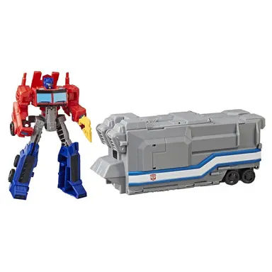 Transformers Cyberverse Warrior Class Optimus Prime Battle Base Trailer