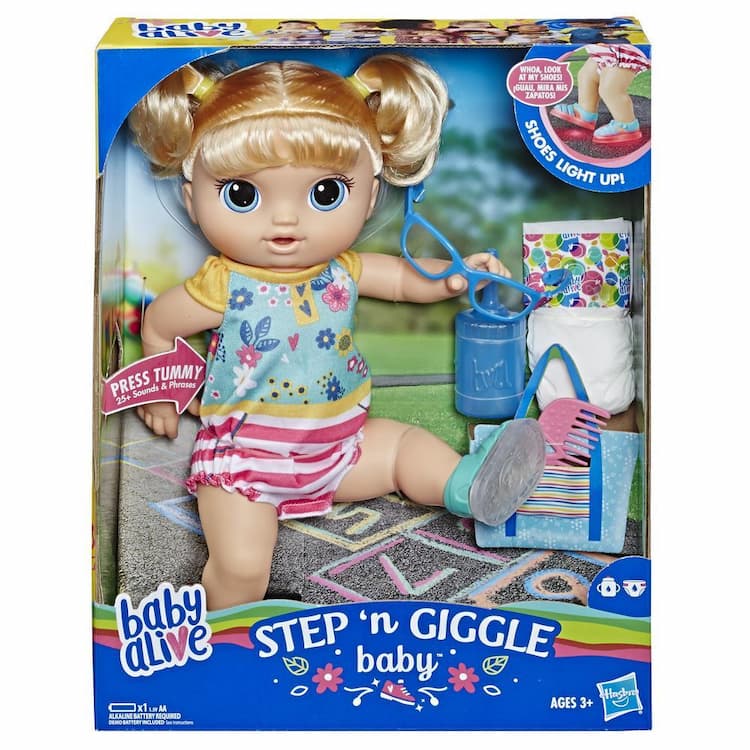 Baby Alive Step n Giggle Baby Blonde Hair Doll