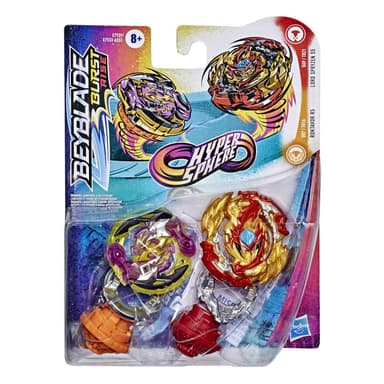Beyblade Burst Rise Hypersphere Dual Pack Lord Spryzen S5 and Roktavor R5 -- 2 Battling Top Toys, Ages 8 and Up