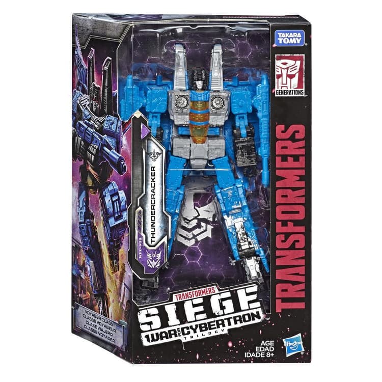 Transformers Toys Generations War for Cybertron Voyager WFC-S39 Thundercracker Action Figure - Siege Chapter - Adults and Kids Ages 8 and Up, 7-inch