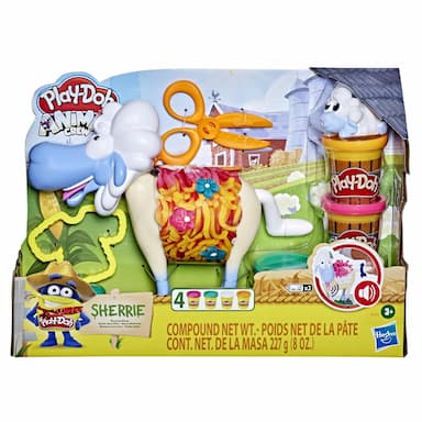 Play-Doh Animal Crew Sherrie Shearin' Sheep Toy with 4 Non-Toxic Play-Doh Colors 