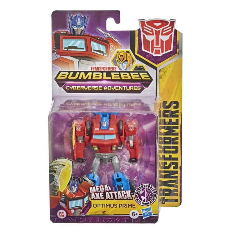 Transformers Toys Bumblebee Cyberverse Adventures Action Attackers Warrior Class Optimus Prime Action Figure, 5.4-inch