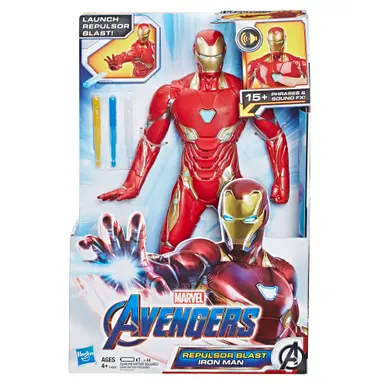 Marvel Avengers: Endgame Repulsor Blast Iron Man 13-Inch Figure