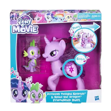 My Little Pony Princess Twilight Sparkle Spike the Dragon Friendship Duet