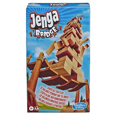 Jenga Bridge Block Stacking Game for Kids Ages 8 and Up