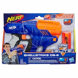 Nerf Elite Shellstrike DS-6 Blaster - Fires 3 Darts From Shells -- Includes 3 Shells and 6 Official Nerf Elite Darts