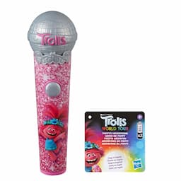 DreamWorks Trolls Poppy's Microphone, Musical Toy with Lights and Sounds, Plays 5 Songs from Movie Trolls World Tour 