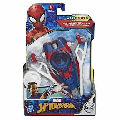 Marvel Spider-Man Web Shots Gear Disc Slinger Blaster Toy, For Kids Ages 5 And Up 