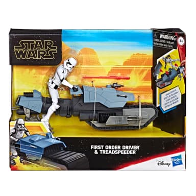 Star Wars Galaxy of Adventures First Order Driver and Treadspeeder Toy
