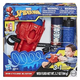 Marvel Spider-Man Web Cyclone Blaster Toy, Shoots Web Fluid Or Water, Spider-Man Roleplay Toy 