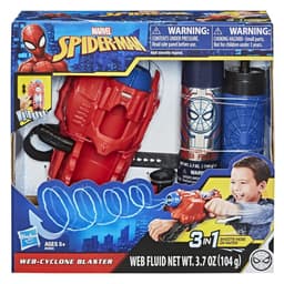 Marvel Spider-Man Web Cyclone Blaster Toy, Shoots Web Fluid Or Water, Spider-Man Roleplay Toy