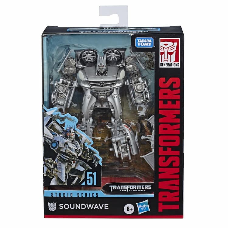 Transformers Toys Studio Series 51 Deluxe Transformers: Dark of the Moon Soundwave Action Figure - 8 and Up, 4.5-inch