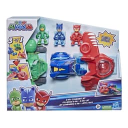 PJ Masks 3-in-1 Combiner Jet Preschool Toy, PJ Masks Toy Set with 3 Vehicles and 3 Action Figures, Kids Ages 3 and Up
