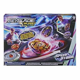 Beyblade Burst Surge Speedstorm Motor Strike Battle Set Game -- Motorized Beystadium, 2 Toy Tops and 2 Launchers