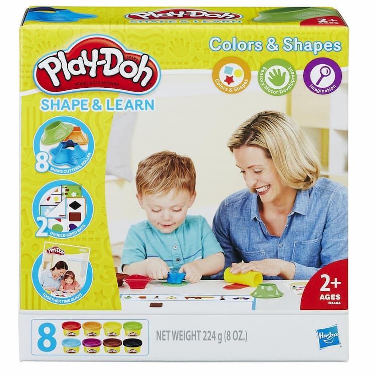 Play-Doh Shape and Learn Colors and Shapes 