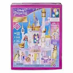 Disney Princess Ultimate Celebration Castle, Doll House with Musical Fireworks Light Show, Toy for Girls 3 and Up