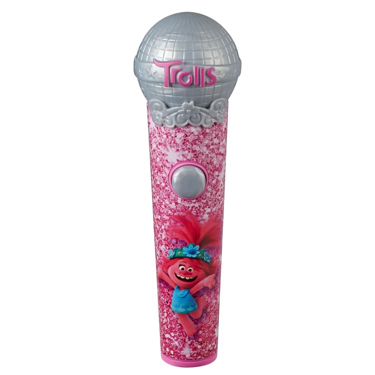 DreamWorks Trolls Poppy's Microphone, Musical Toy with Lights and Sounds, Plays 5 Songs from Movie Trolls World Tour