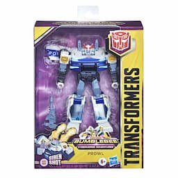 Transformers Bumblebee Cyberverse Adventures Toys Deluxe Class Prowl Action Figure, Siren Shot Action Attack, 5-inch
