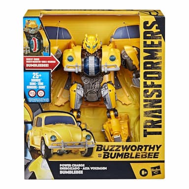 Transformers Toys Transformers: Bumblebee Movie Power Charge Bumblebee Action Figure, Ages 6 and Up, 10.5-inch